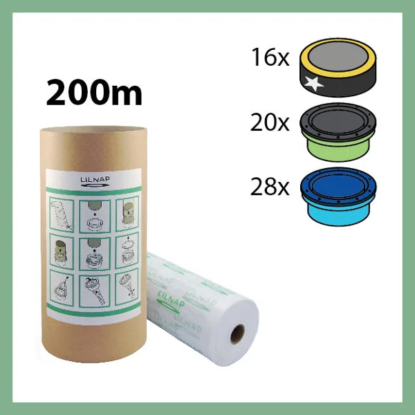 Ricarica mangiapannolini da 200 metri + Skid