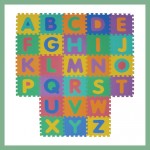 Tappeto puzzle atossico, alfabeto e numeri
